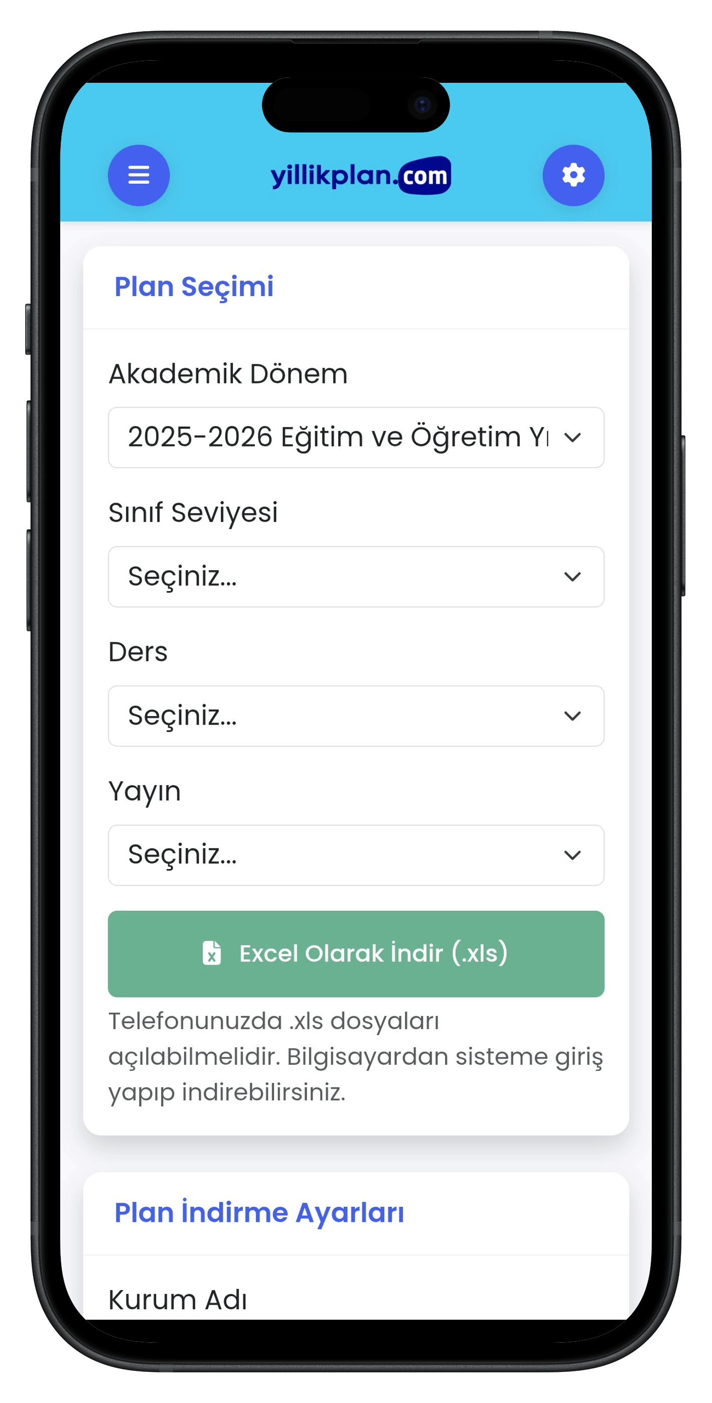 Yıllık Plan Uygulaması